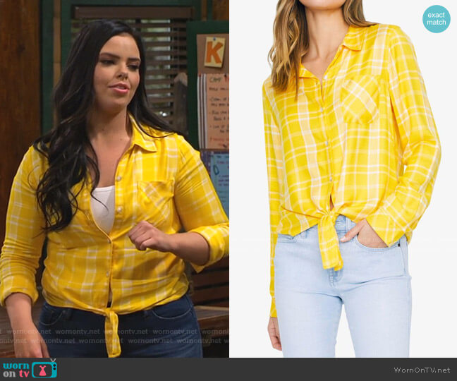 Sanctuary Hayley Tie Front Shirt worn by Lou Hockhauser (Miranda May) on Bunkd