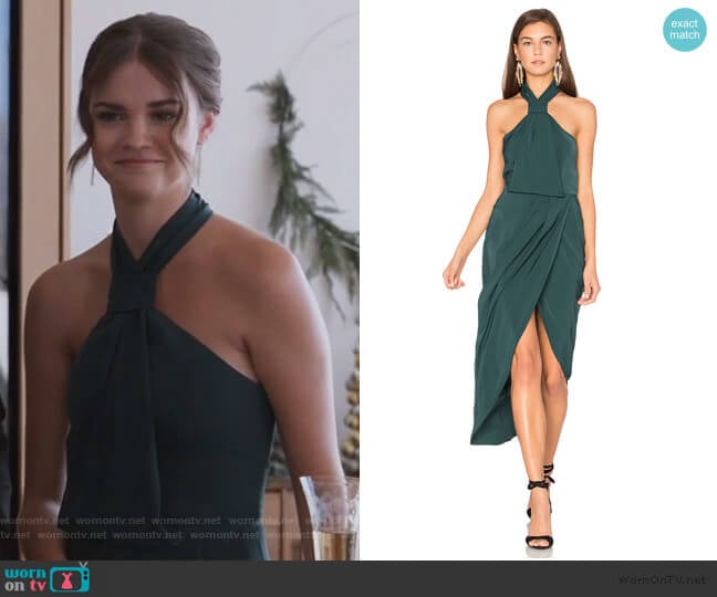 Shona Joy Core Knot Dress worn by Callie Foster (Maia Mitchell) on Good Trouble