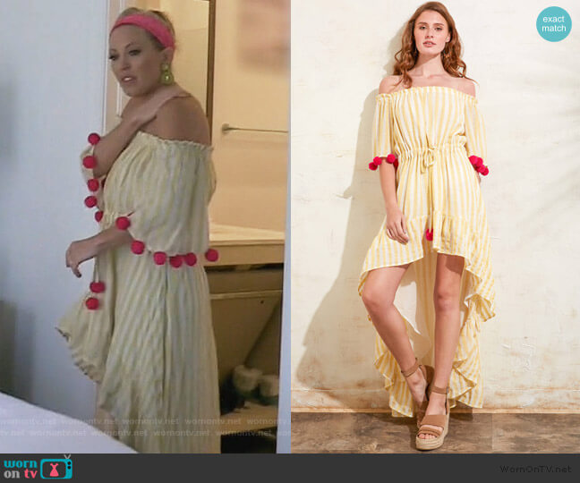 Sundress Alena Hi-Lo Dress worn by Braunwyn Windham-Burke on The Real Housewives of Orange County