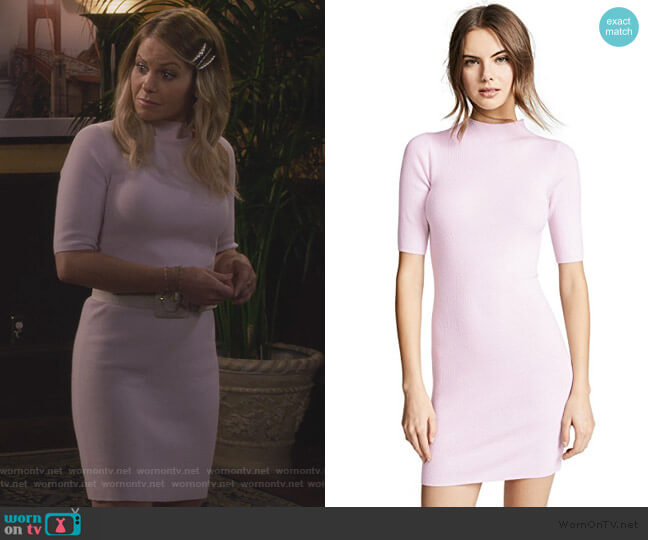 TSE Cashmere Cashmere Mini Sweater Dress worn by DJ Tanner-Fuller (Candace Cameron Bure) on Fuller House