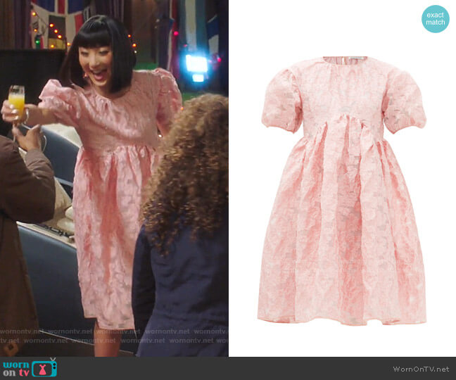 Cecilie Bahnsen Thelma Dress worn by Mei Lin (Poppy Liu) on Sunnyside