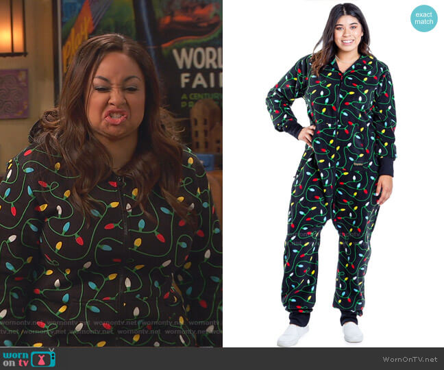 Tipsy Elves Christmas Lights Jumpsuit worn by Raven Baxter (Raven-Symoné) on Ravens Home