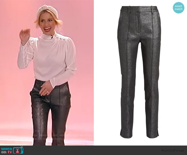 Veronica Beard Carlson Lurex Trousers