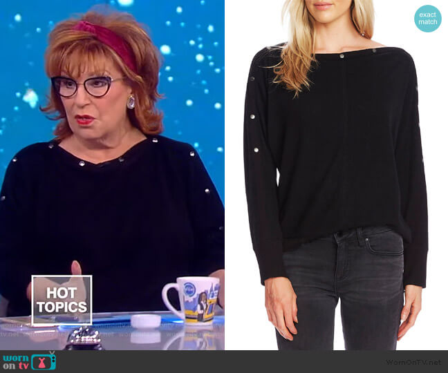 Vince Camuto Snap Trim Dolman Sleeve Sweater worn by Joy Behar on The View