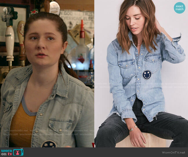 Lucky Brand Western Shirt worn by Debbie Gallagher (Emma Kenney) on Shameless