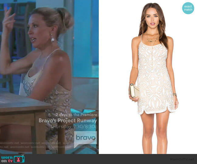 X by NBD Madeline Dress worn by Braunwyn Windham-Burke on The Real Housewives of Orange County