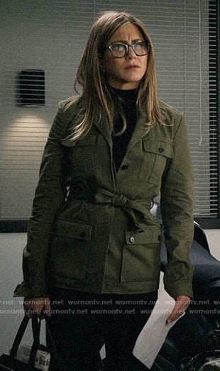 Alex’s green utility jacket on The Morning Show