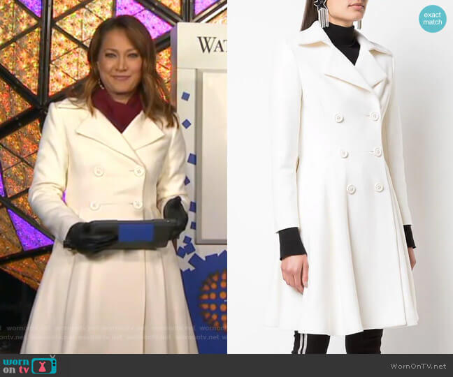 Alice + Olivia Leila Coat worn by Ginger Zee on Good Morning America