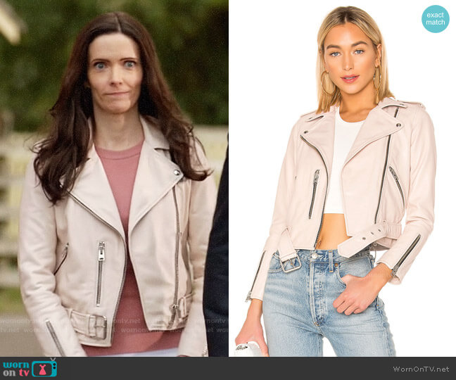 All Saints Balfern Jacket in Powder Pink