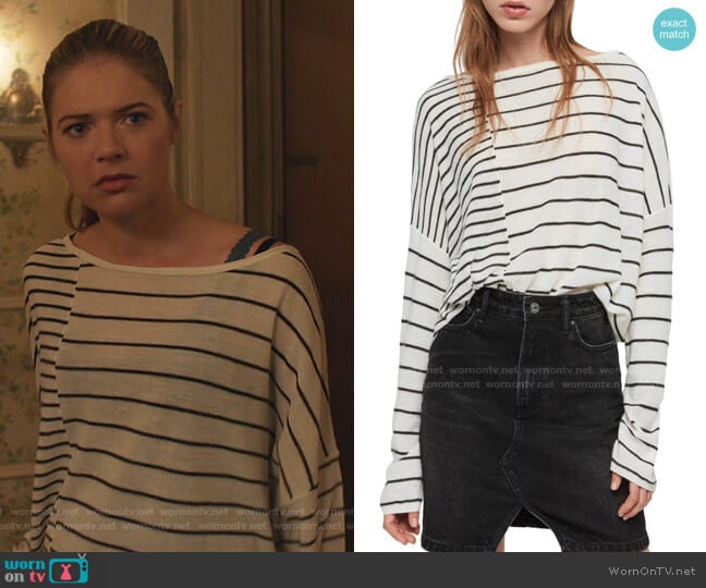 All Saints Cali Stripe Sweater worn by Tami Tamietti (Kate Miner) on Shameless