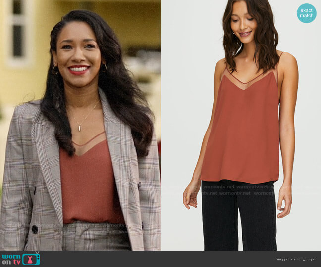 Babaton Galen Camisole worn by Iris West (Candice Patton) on The Flash