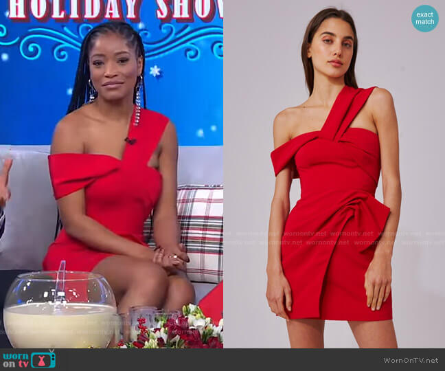 C/Meo Collective Caliber Minidress worn by Keke Palmer on Good Morning America