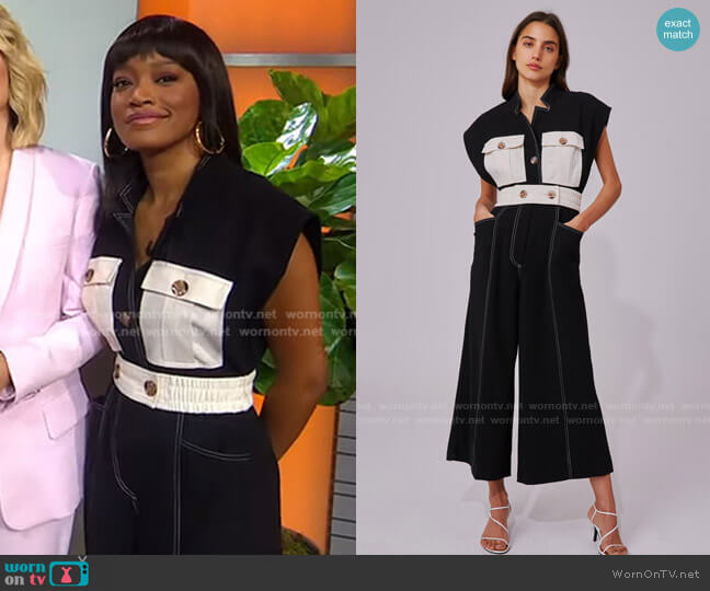 C/Meo Collective Consistent Jumpsuit worn by Keke Palmer on Good Morning America
