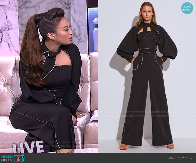 C/Meo Collective Origin Top worn by Jeannie Mai on The Real