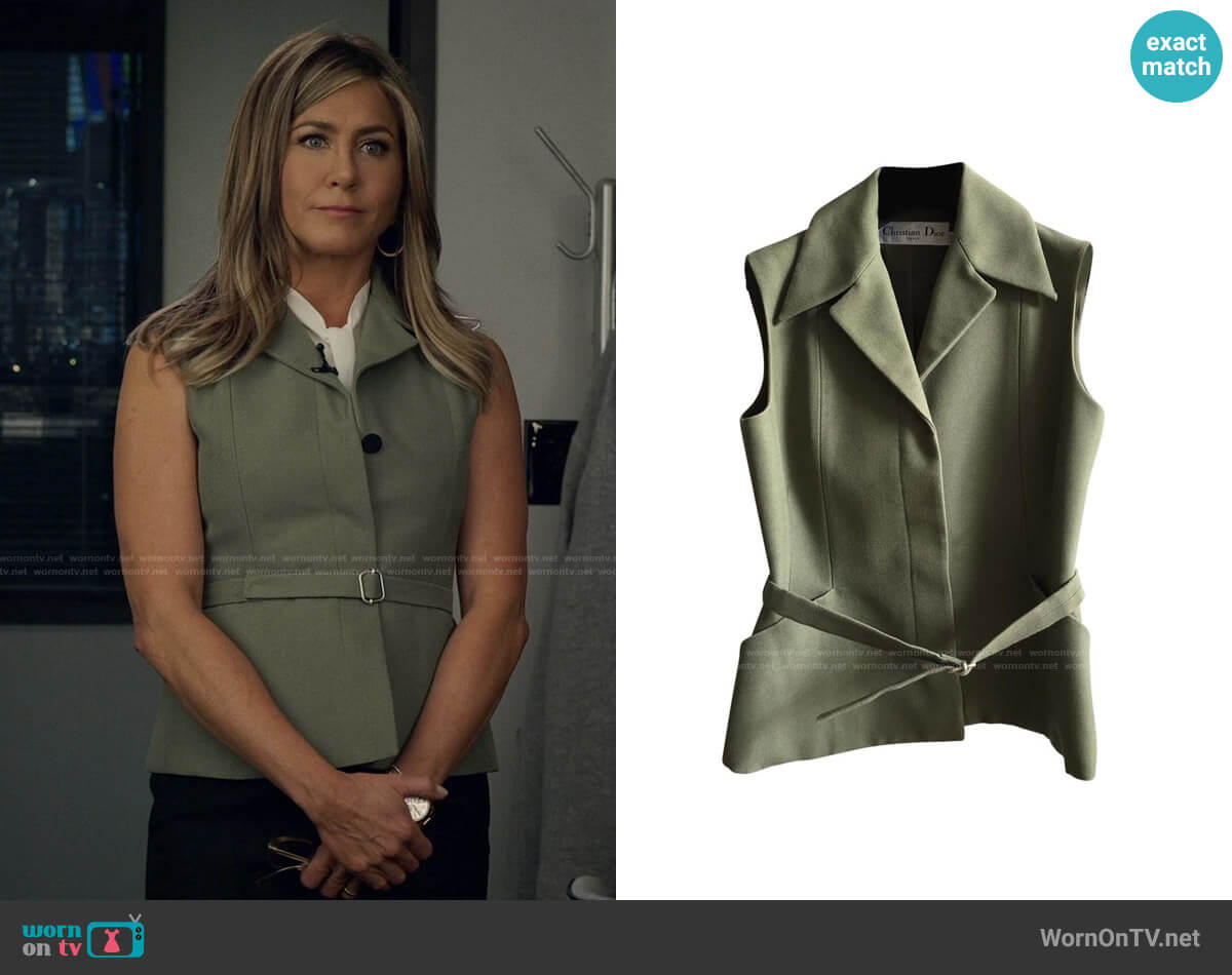 Dior Silk Vest worn by Alex Levy (Jennifer Aniston) on The Morning Show