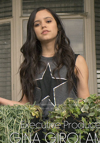 Ellie’s metallic star tank on You