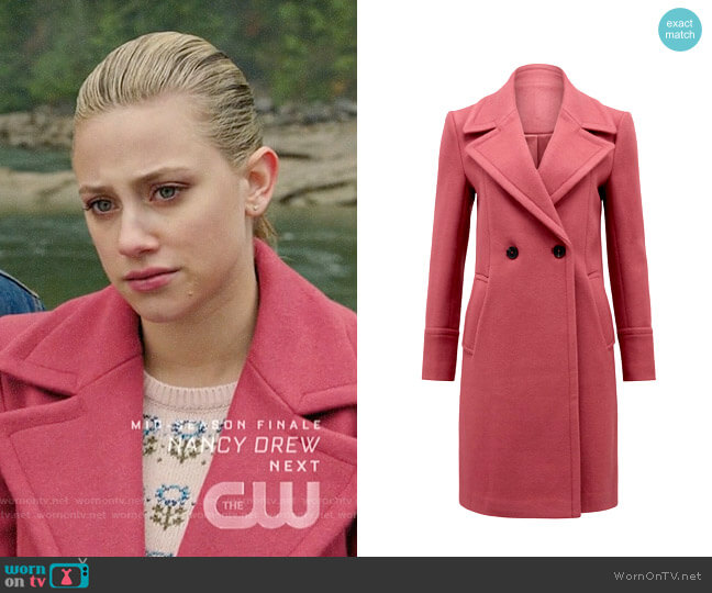 Ever New Ripley Coat worn by Betty Cooper (Lili Reinhart) on Riverdale