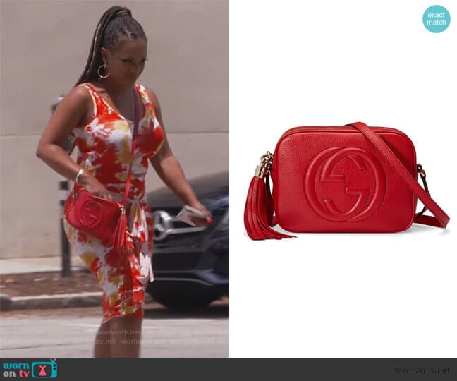 Gucci Soho Disco Leather Bag worn by Kandi Burruss on The Real Housewives of Atlanta