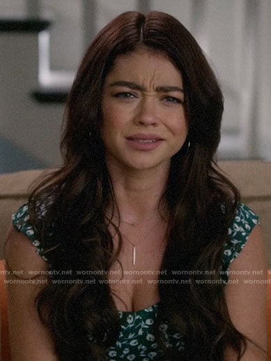 Haley’s green floral top on Modern Family