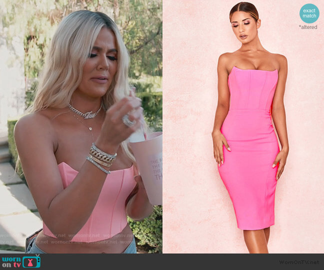 House of CB Niaz Dress worn by Khloe Kardashian on Keeping Up with the Kardashians