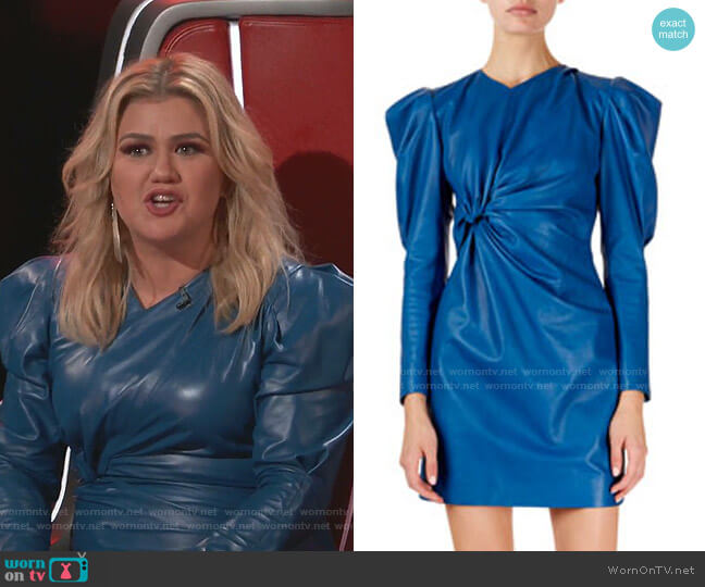 Isabel Marant Cobe Dress worn by Kelly Clarkson on The Voice
