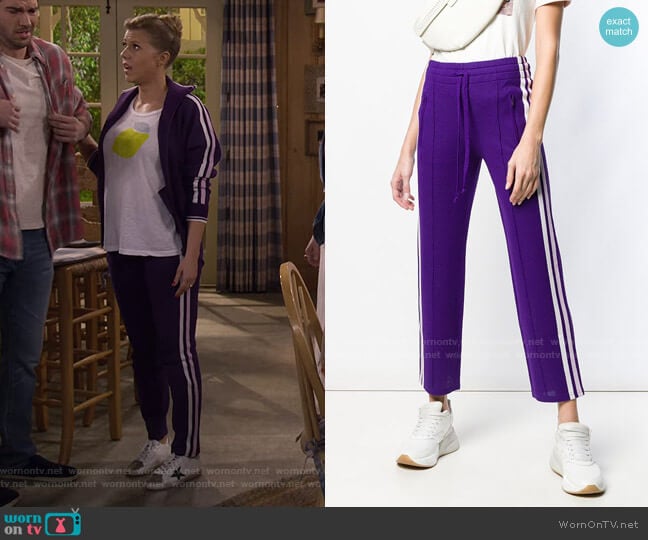 Isabel Marant Étoile Side Stripe Trousers worn by Stephanie Tanner (Jodie Sweetin) on Fuller House