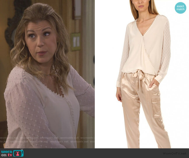 L'Agence Perry Blouse worn by Stephanie Tanner (Jodie Sweetin) on Fuller House