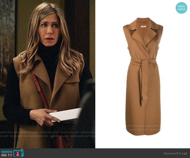 Max Mara Sleeveless Trench worn by Alex Levy (Jennifer Aniston) on The Morning Show