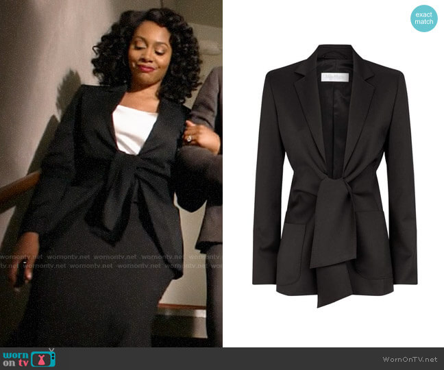 Max Mara Venere Jacket worn by Lola Carmichael (Simone Missick) on All Rise