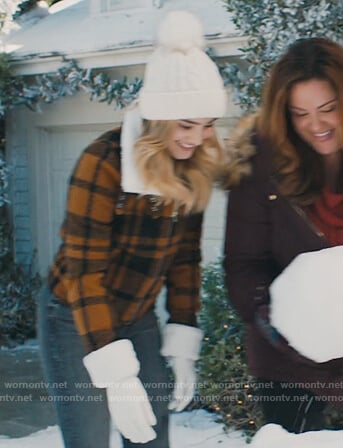 Taylor’s mustard plaid jacket on American Housewife