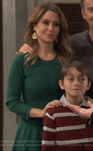 Olivia’s green knit dress on General Hospital