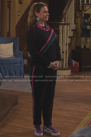 Kimmy’s purple suede sneakers on Fuller House