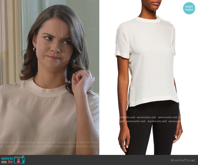 Rag and Bone Aiden T-Shirt worn by Callie Foster (Maia Mitchell) on Good Trouble