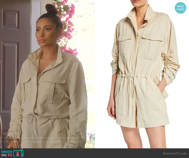 Rag & Bone Boa Jumpsuit worn by Stella Cole (Shay Mitchell) on Dollface