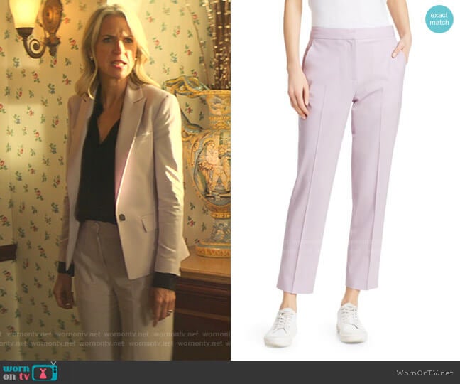 Rag & Bone Poppy Straight-Leg Trousers worn by Janet Stein (Ever Carradine) on Marvels Runaways