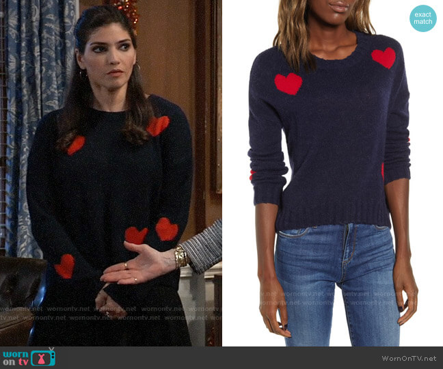 Rails Perci Sweater worn by Brook Lynn Quartermaine (Amanda Setton) on General Hospital