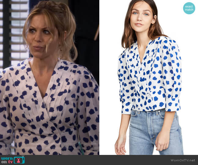 Rixo Chanel Blouse worn by DJ Tanner-Fuller (Candace Cameron Bure) on Fuller House