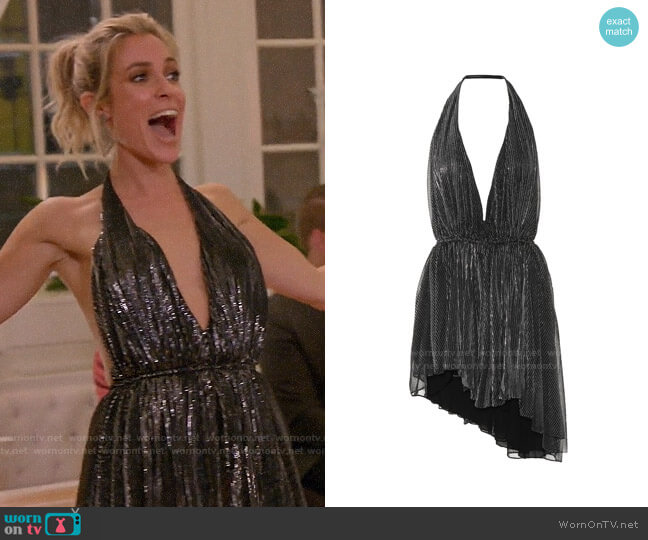 Saint Laurent Metallic minidress worn by Kristin Cavallari on Very Cavallari