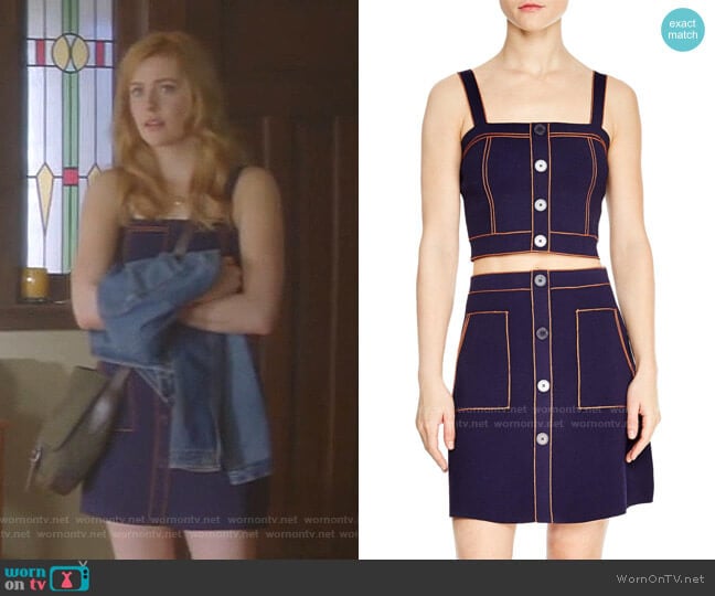 Sandro Heloise Skirt worn by Nancy Drew (Kennedy McMann) on Nancy Drew