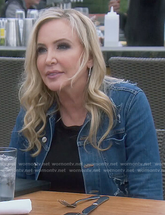 Shannon’s star denim jacket on The Real Housewives of Orange County