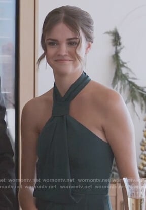 Callie’s green halter neck dress on Good Trouble
