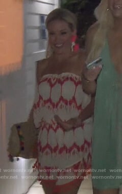 Braunwyn’s tie dye mini dress on The Real Housewives of Orange County