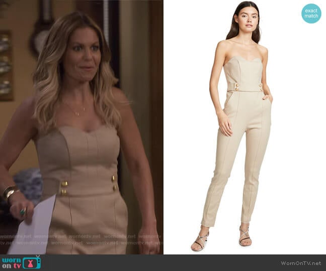 Veronica Beard Joanna Jumpsuit worn by DJ Tanner-Fuller (Candace Cameron Bure) on Fuller House