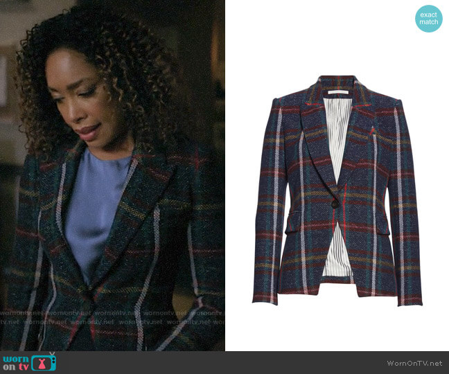 Veronica Beard Zane Plaid Dickey Jacket