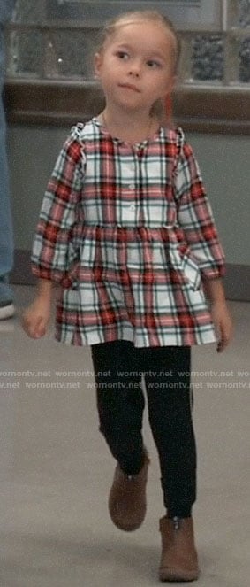 Violet’s plaid dress on General Hospital