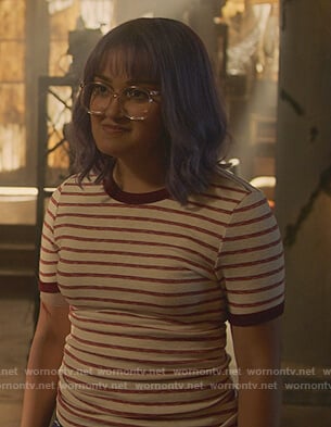 Gert’s striped tee on Marvels Runaways