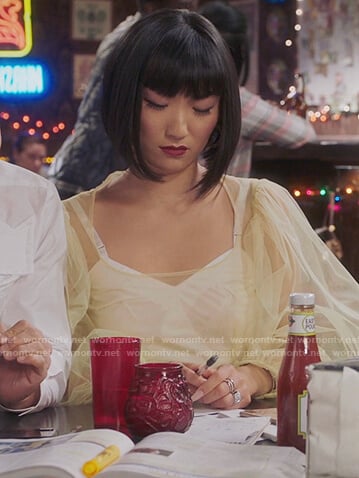Mei’s yellow tulle dress on Sunnyside