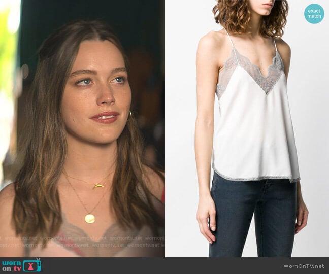 Zadig & Voltaire Christy Camisole worn by Love Quinn (Victoria Pedretti) on You
