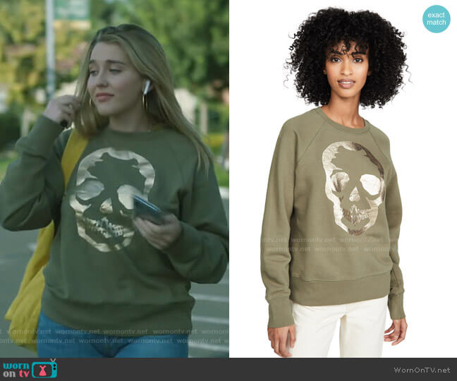 Zadig & Voltaire Upper Skull Gold Sweatshirt