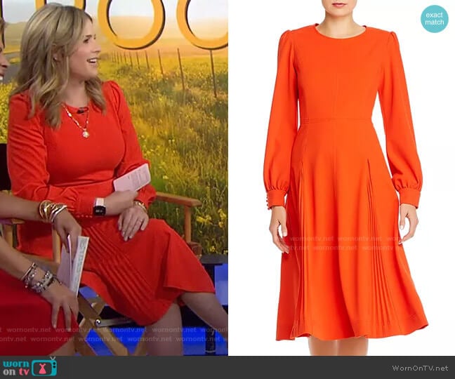 Tory Burch Knit Crepe Dress worn by Jenna Bush Hager on Today